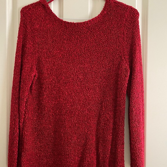 Jones New York Tops - Lovely Red Jones of NY-Large